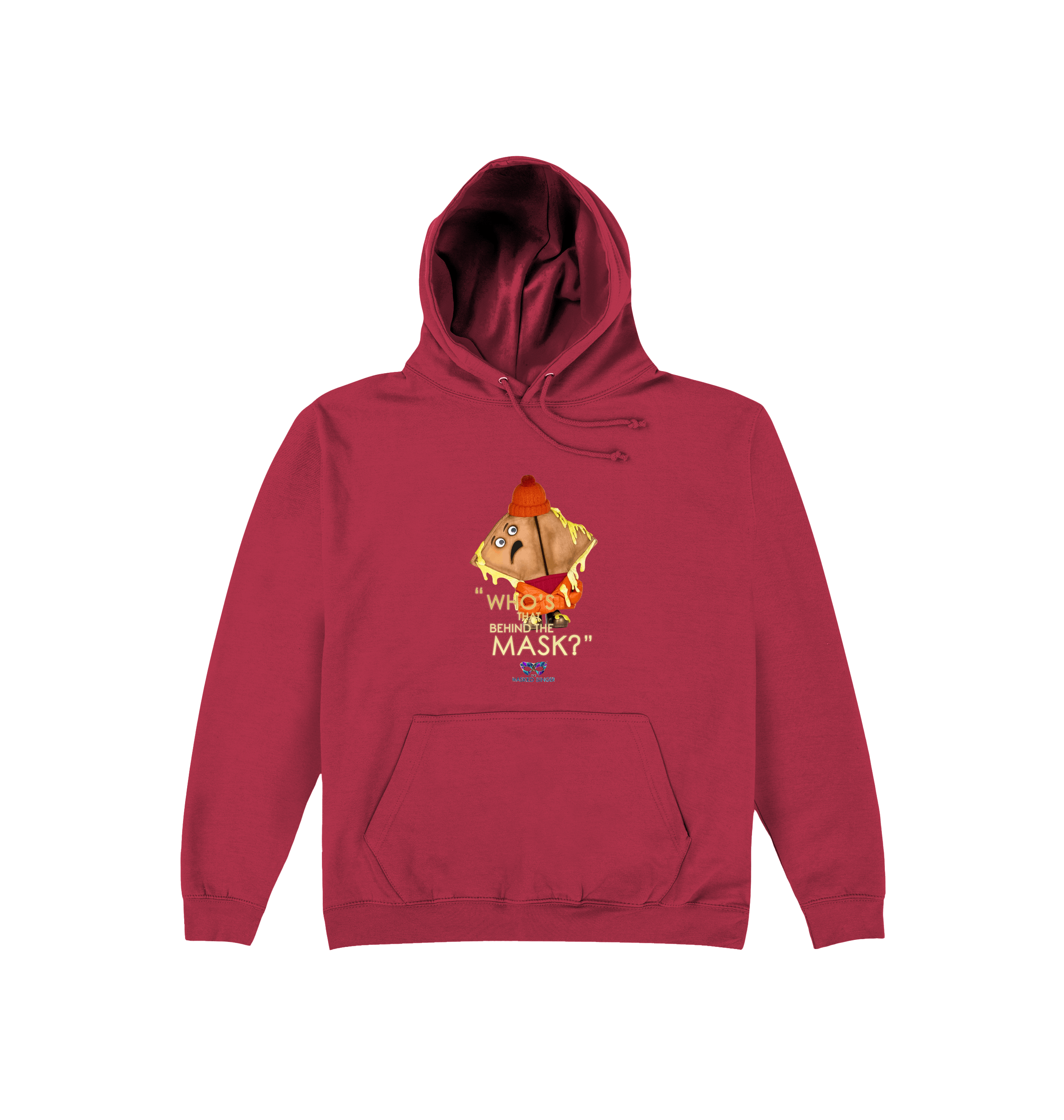 Brick Red Printed Hoody Front